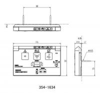 354-1634-SET　PCシリーズ　CW-PC12Qタイプ用 壁リモコンキット、電池・ビス付