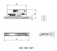 354-1661-SET　サティスS　DV-S618-R・DV-S628-Rタイプ用インテリアリモコン、電池・ビス付