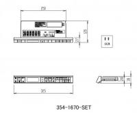 354-1670-SET　サティス DV-G218用 インテリアリモコン　音楽再生・鉢内除菌・部屋暖房・フルオート便座・ほのかライト付　※電池・ビス付