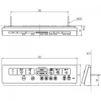 354-1681-SET　ベーシアハーモLタイプ　DT-BL114用 壁リモコンキット　電池・ビス付
