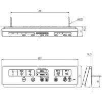 354-1682-SET　ベーシアハーモLタイプ DT-BL113・DT-BA253・DT-BA283用 壁リモコンキット　電池・ビス付