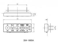 354-1695A　シャワートイレスリムタイプ　CW-PC12Q1、CW-PC12Q2タイプ用 スリムタイプ埋込リモコン　取付プレート・ビス付