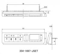 354-1697-JSET　センシアアリーナ   39381SH0・39382SH0　他用 壁リモコン　電池・ビス付