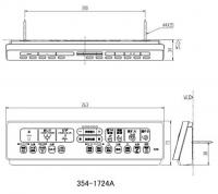 354-1724A-SET　ニューパッソ EA23Qタイプ用　壁リモコン　電池・ビス付