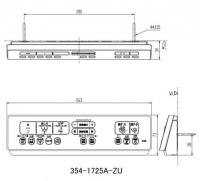 354-1725A-SET　ニューパッソ CW-EA22Qタイプ用　壁リモコン　電池・ビス付