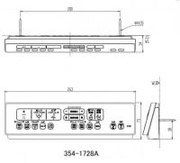 354-1728A-SET　ニューパッソ CW-EA23タイプ用　壁リモコン　電池・ビス付