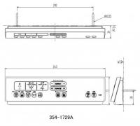 354-1729A-SET　ニューパッソ CW-EA22タイプ用　壁リモコン　電池・ビス付