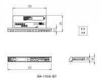 354-1731A-LSET　Nニューパッソ CW-EA24Q-R用インテリアリモコン　使用方法ラベル、電池・ビス付