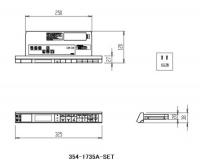 354-1735A-LSET　ニューパッソ CW-EA24-R用 インテリアリモコン　使用方法ラベル、電池・ビス付