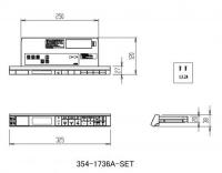 354-1736A-LSET　ニューパッソ CW-EA23-R用 インテリアリモコン　使用方法ラベル、電池・ビス付