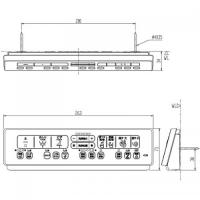 354-1751-SET　プレアスLS・HSタイプ DT-CL116A・DT-CH186A用 壁リモコンキット　電池・ビス付