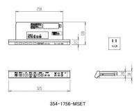 354-1756-MSET　アメージュZAシャワートイレ DT-ZA252-R・DT-ZA282-Rタイプ用インテリアリモコン　電池・ビス・インテリアリモコン施工説明書付