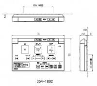 354-1802　リフレッシュシャワートイレMCタイプ DWT-MC53、DWT-MC83用 壁リモコン