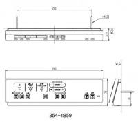354-1859-SET　シャワートイレ　CW-KA32タイプ用　壁リモコンキット　乾燥付、電池・ビス付