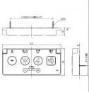 シャワートイレ用大型壁リモコン(電池式)　CWA-113