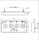 シャワートイレ用大型壁リモコン(電池式)　CWA-114