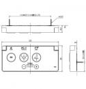 シャワートイレ用大型壁リモコン(電池式)　CWA-115