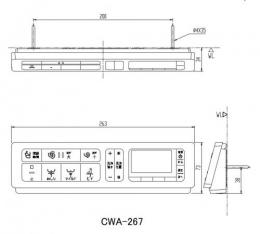 CWA-267　サティスS・GタイプDV-S728・S718・S726・S716・G218・G216用壁リモコン 電池・ビス付