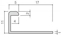 INAX(LIXIL) 装飾見切り材(壁用) 壁見切り7J SM-2700J/S-7(シルバー)