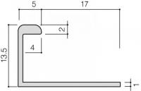 INAX 装飾見切り材(壁用) 壁見切り9J SM-2700J/S-9(シルバー)