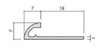 INAX(LIXIL) 装飾見切り材(壁用) 壁見切り6R SM-2700R/W-6(ホワイト)