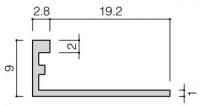 INAX(LIXIL) 装飾見切り材(壁用) 壁見切り8L SM-2700L/W-8(ホワイト)