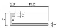 INAX(LIXIL) 装飾見切り材(壁用) 壁見切り6L SM-2700L/W-6(ホワイト)