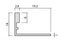 INAX(LIXIL) 装飾見切り材(壁用) 壁見切り13L SM-2700L/MB-13(ブラック)