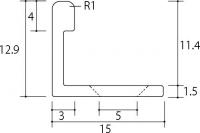 INAX(LIXIL) 装飾見切り材(床用) 床見切りT SM-2700L/B(真ちゅう)