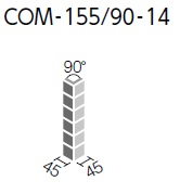 COM-155/90-14/DPL-35　プレインカラーネオ ベースカラー 90度曲紙張り