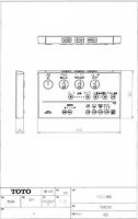 TCM939R　TOTO ウォシュレットリモコン　GG1 TCF9411用リモコン　乾燥無し、ハンガ組品別売　電池なし