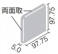 INAX  ミデュールブライト 100角　両面取  MLP-1065/1021　