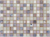 SEL-20/MIX-10【カット品/15x11列】　名古屋モザイク　 シエルグラス　20角ミックス貼り [紙貼り]