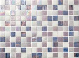SEL-20/MIX-10【カット品/15x11列】　名古屋モザイク　 シエルグラス　20角ミックス貼り [紙貼り]