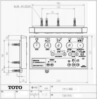 TCM1164S　TOTO　ウォシュレットリモコン　流すボタンなし