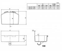 #BM-MFTX-TR60F　棚トレイ(収納トレイフック付(下側))