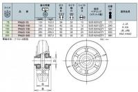 PNUDタイプ　車輪　サイズ100mm　樹脂製ウレタンゴム車輪(ステンレスベアリング入)　PNUD-100