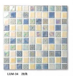 名古屋モザイク　LUMEN ルーメン 28角紙貼り(シート)　LUM-04