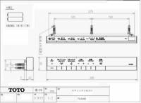 TCA489　TOTO　ウォシュレット　スティックリモコン　流すボタンあり(CES9768FS、CES9768HFS　他用)