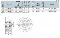 RRタイプ　車輪　サイズ150mm 重荷重用ダイカスト製MCナイロン車輪 RR-150