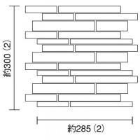 【在庫限り!】　 CL-O7407[シート]　 スティックストン　 乱尺 [裏ネット貼り]　なごや