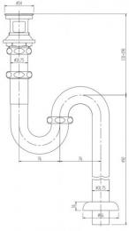 LF-105SA 排水Sトラップ 排水金具(呼び径32mm) 洗面器・手洗器用セット金具 LIXIL リクシル INAX