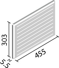 エコカラットプラス トラバーチン 303×455角平2枚セット ECP‐345/TRV2