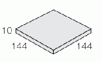 PA-150/2B　パセオ 150角平 PA-150/2 バラ