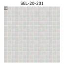 【アウトレット】　 SEL-20-201[1ピース欠損あり/2シートセット]　 名古屋モザイク　 シエルグラス　 20角[表紙貼り]　 モザイクタイル　