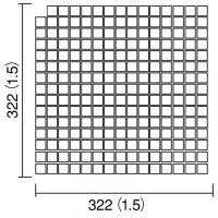 【アウトレット】　 SEL-20-201[1ピース欠損あり/2シートセット]　 名古屋モザイク　 シエルグラス　 20角[表紙貼り]　 モザイクタイル　