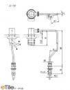 INAX　AWL-75A用プッシュ式水栓部 LF-75P