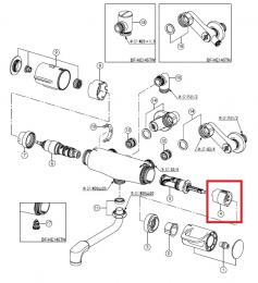 【INAX】 水栓部品 BF-HE145T用切替ストッパー  23-1109