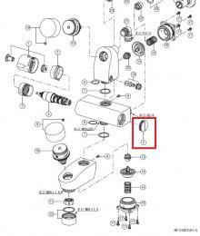 【INAX】 水栓部品 BF-2142T用サーモ押エ  A-1831