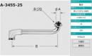 【INAX】 水栓部品 BF-HE145T(250)用自在吐水口部  A-3455-25